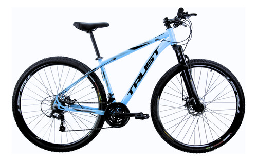 Bicicleta Aro 29 Trust Tx 200 - 24 Velocidades - Aluminio Cor Azul-celeste Tamanho Do Quadro 17