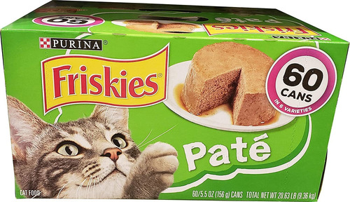 Purina Friskies - Comida Para Gatos, 60 Latas Con Sabor A Ma