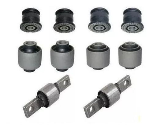 Kit 10 Buchas Suspensão Traseira Honda Civic 2001 Até 2005