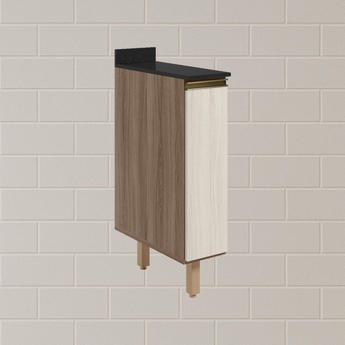 Balcao Com Tampo 1 Porta 20cm Mdf 16796 Carvalho Toq Nicioli