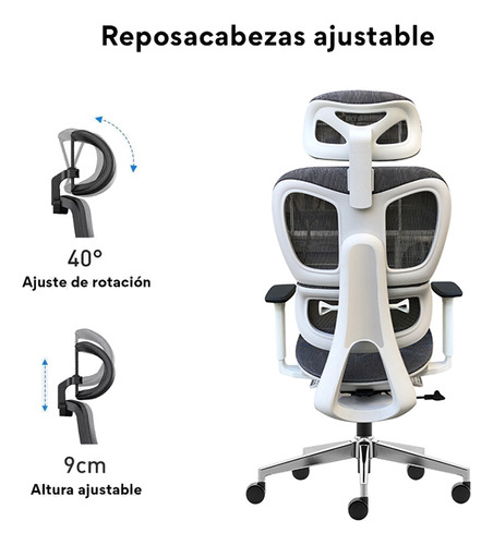 Silla De Oficina Ergonómica Transpirable Con Respaldo Ajustable