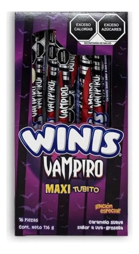 Winis Maxi Tubito Varita Vampiro 16 Piezas