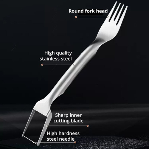 Tenedor De Corte Multiusos Portátil 2 En 1 Para Sandía, 2 Pi