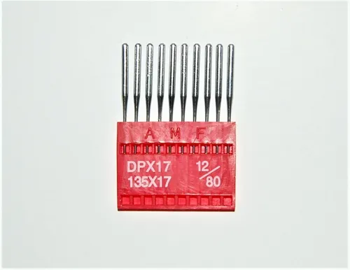 comprar Aguja P\u002F Maquina De Coser Doble Arrastre Dpx17 Amf X10unid. Color 12\u002F80