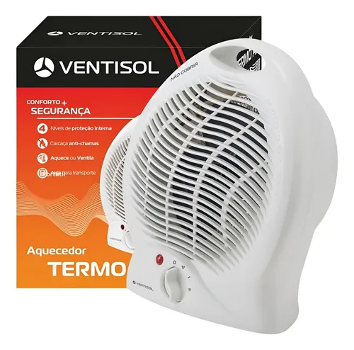 Ventisol A1 Aquecedor Domestico 1500w 127v 220v Cor Branco