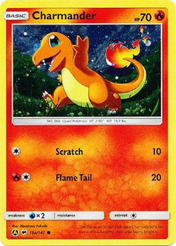 Charmander 18a/147 Promo Alternative Holo Raro Pokemon Tcg