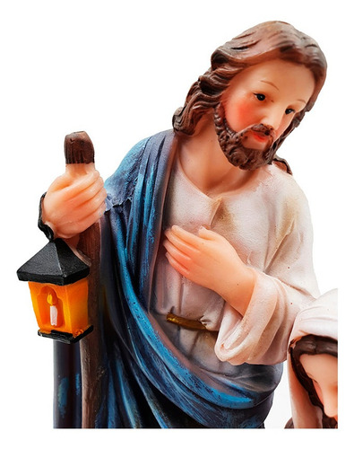 Presépio De Natal Sagrada Família 20 Cm - Resina Premium
