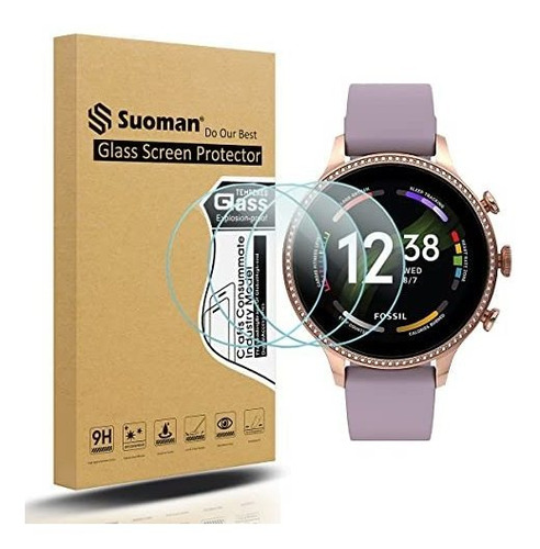 Suoman 3-pack Para Fossil Gen 6 42 Mm Protector De Pantalla 