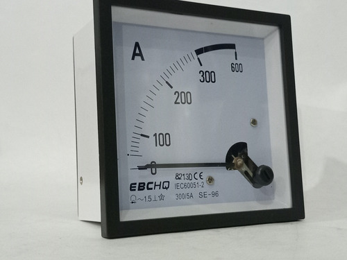 Amperímetro Analógico 0 - 300amp, 96 X 96mm, Ebchq.