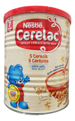 Cerelac Nestle 5 Cereales Con Leche, Original, 3 Unidades (p