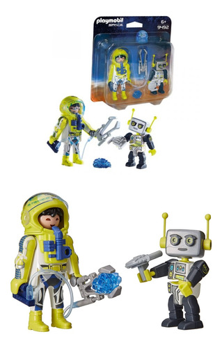 Figuras Playmobil Astronauta Con Robot