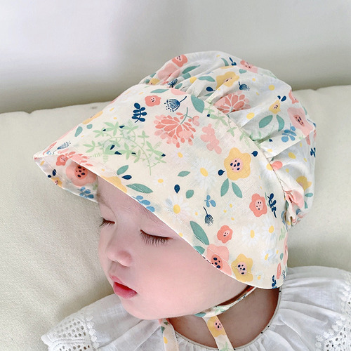 Gorro De Bebé Algodón Puro Recién Nacido Niña Gorro Baotou