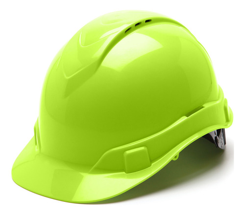Pyramex Ridgeline - Gorra Rígida, Talla Única Color Verde Lima (hi Vis Lime)