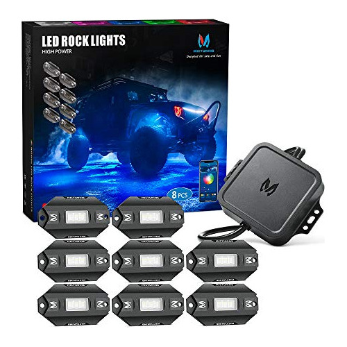 C1 8 Pods Rgbw Led Rock Lights Multicolor Underglow Kit...