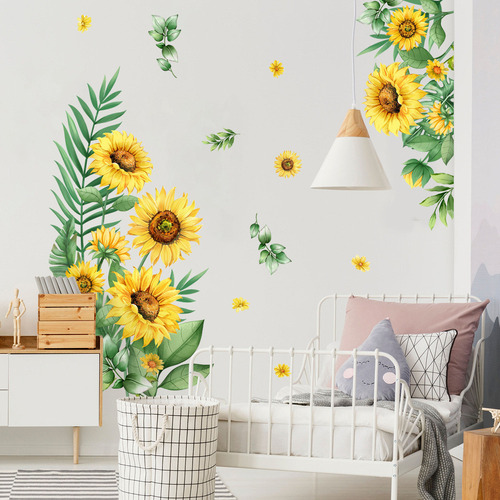 Tee Pegatinas De Pared Con Diseño De Plantas, Flores Y