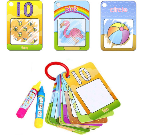 Tarjetas Para Colorear Con Agua Coolplay, Aprendizaje De For