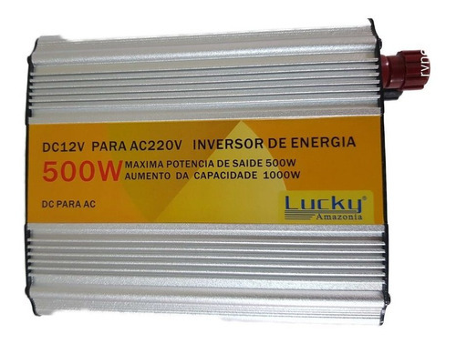 Inversor De Energia 500w Transformador Conversor12v P/110v