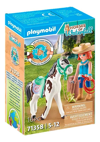 Playmobil Hora De Comer Ellie Y Sawdust Waterfall 16 P 71358