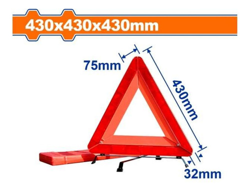 Triangulo De Seguridad Reflectivo Con Estuche 43x43x43cm