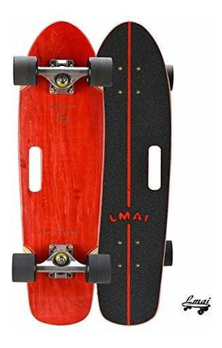 Lmai 27  Bambu Madera Cruiser Skateboard Longboard Completo