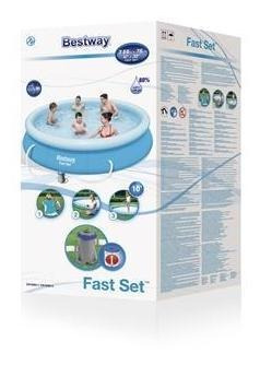 Imagen 5 de 8 de Pileta Inflable Big Bomba 366x76 New Bestway 57274 Bigshop