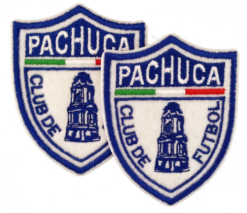 Pachuca Club De Fútbol Logo Parche Bordado 2 Pzas 7 X 9 Cm