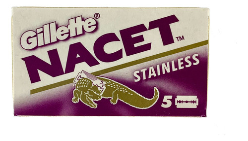 Lâmina Barbear Nacet Gillette Caixa Com 5 Lâminas