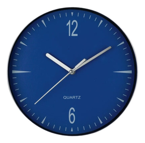 Reloj Redondo 26 Cm Con Cuadrante Azul Jovifel
