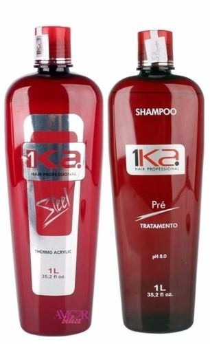 Kit Shampoo 1l + Progressiva 1ka Steel 1l * (sem Formol) Top