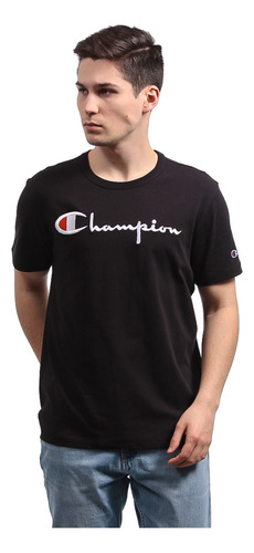 Camiseta Champion Embroidery Logo Black