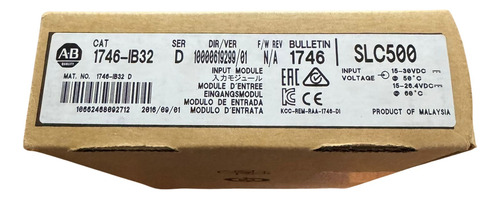 Allen Bradley 1746-ib32 Moidulo Para Plc Slc 500 32 Entradas