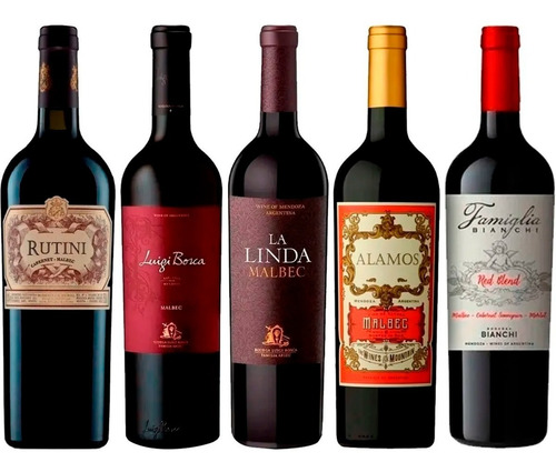 Vino Rutini+ Luigi Bosca+ La Linda+ Alamos+ Famiglia Bianchi