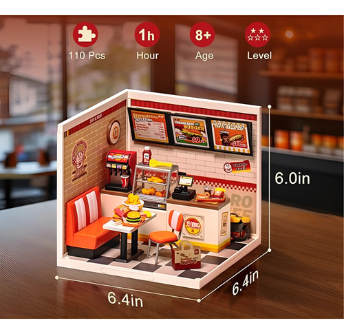 Robotime Rolife Super Creator Yumyumburgers Armable 3d Logon