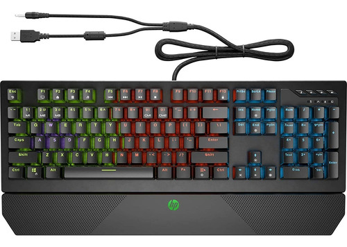 Teclado Mecanico Con Cable Para Juegos Hp Pavilion 800 Co...