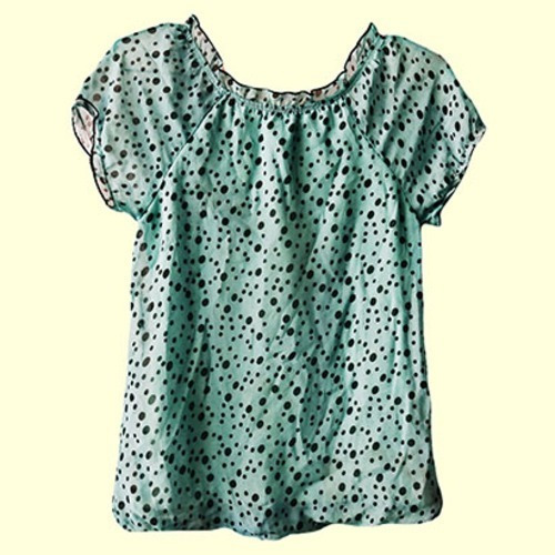 Blusa Casual Verde/azul George (Usado)