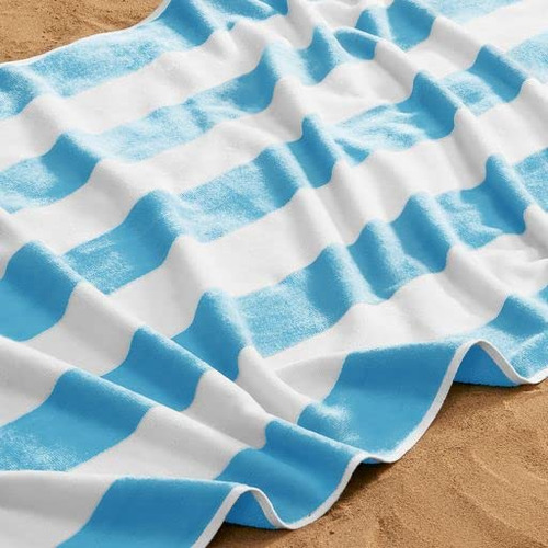 Toalla De Playa De Terciopelo 100 % Algodón 100 X 178 Cm