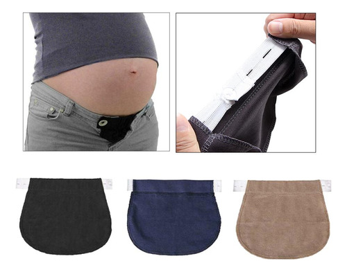 3 Piezas Premamá Embarazo Cinturón Elástico Cintura