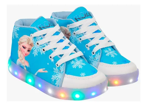 Tenis Botinha Personagem Com Luzinha Led Pisca Brilha Acende Para Meninas -  Compre Agora