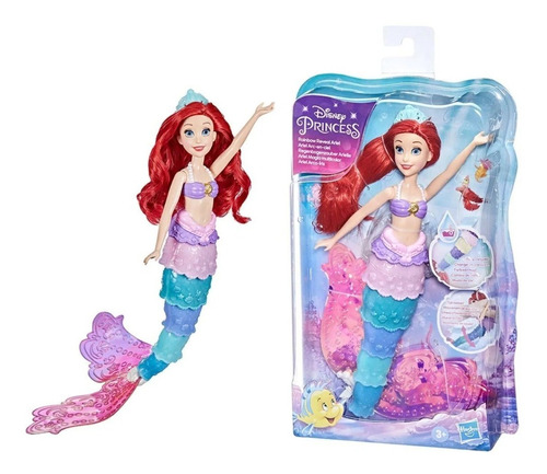 Disney Princess Ariel Rainbow Reveal Magia Multicolor