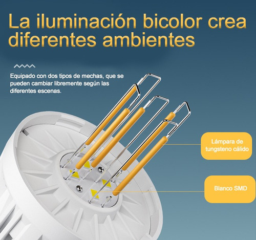 Lámpara Led Solar Portátil Blanca: Recargable Para Jardín