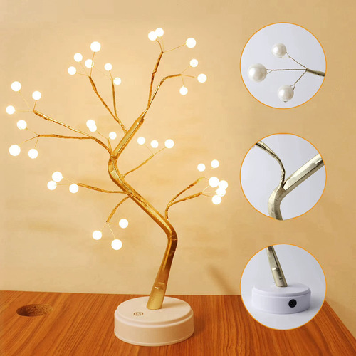 / Luces Navideñas Para Decoración Del Hogar, Árbol Bonsái