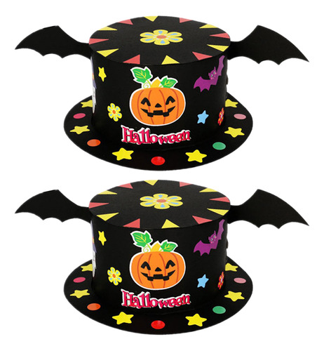 Kit De Manualidades Para Halloween, 2 Piezas, Sombrero De Pa