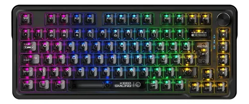 Teclado Magnético Machenike K500 M81 RGB 8000Hz PTBR Preto Português Brasil
