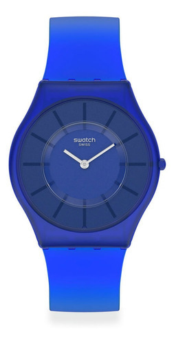 Reloj Swatch Skin Deep Acqua Ss08n102 Azul Para Mujer Ss Color de la malla Azul marino Color del bisel Azul marino Color del fondo Azul marino