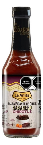Salsa Habanero Chipotle Picante La Anita 120ml. Agronewen