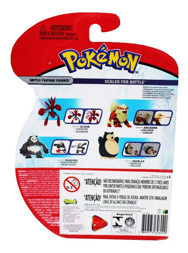 Imagem 5 de 7 de Pokémon Battle Feature Figure Articulada Sunny 2602 Snorlax