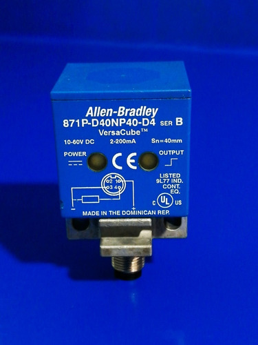 Allen-bradley 871p-d40np40-d4 Versacube Sensor De Proximidad