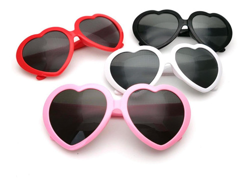 Lentes De Difracción Con Efecto De Corazón Que Negro