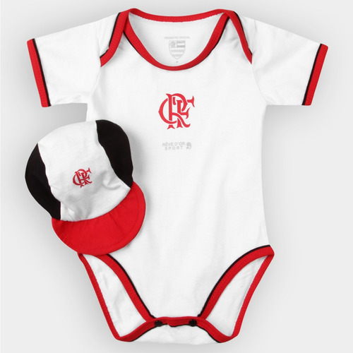 Conjunto Flamengo Body E Boné Oficial