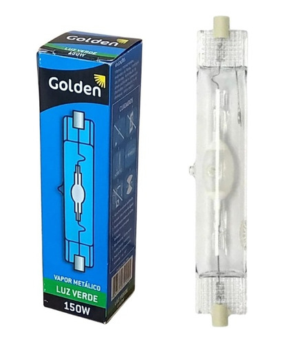 Lâmpada Vapor Metálico 150w Bip Verde Golden